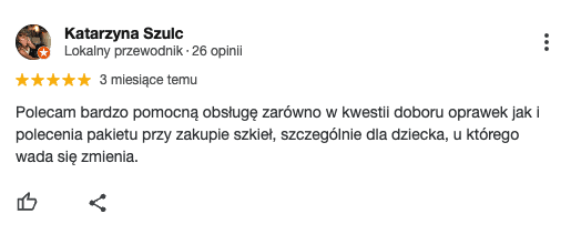 Opinia 1 - Salon Kodano Legionowo